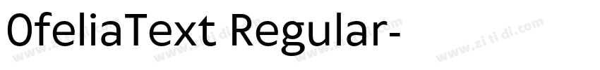 0feliaText Regular字体转换